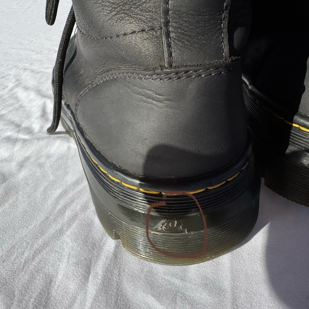 Dr. Martens Black Leather Boots - Picture 7 of 9